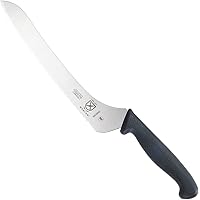 Mercer Culinary M23890 Millennia Black Handle, 9-Inch Offset Wavy Edge, Bread Knife