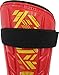 Vizari Malaga Soccer Shin Guards for Kids | Soccer Gear for Boys Girls | Protective Soccer Equipment | Adjustable Straps- Red, XS Size