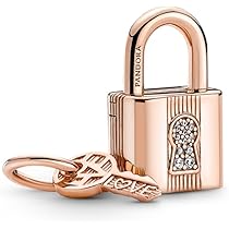 Amazon.com: Pandora Padlock and Key Dangle Charm Bracelet