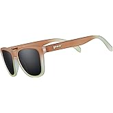 goodr Three Parts Tee Polarized Sunglasses, Medium Sized (OG), Light Brown Translucent Frame with Copper Non-Reflective Glare Reducing Lenses, UV400 Protection, No Slip, No Bounce
