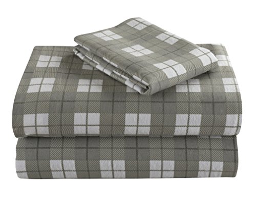 Cotton Turkish Flannel Sheets By Morgan Home Fashions - 100% Brushed Cotton for Supreme Comfort - Deep Pockets - Warm and Cozy, Great for All Seasons (Ethan Grey, Twin) Cotton Turkish Flannel Sheets By Morgan Home Fashions - 100% Brushed Cotton for Supreme Comfort - Deep Pockets - Warm and Cozy, Great for All Seasons (Ethan Grey, Twin)