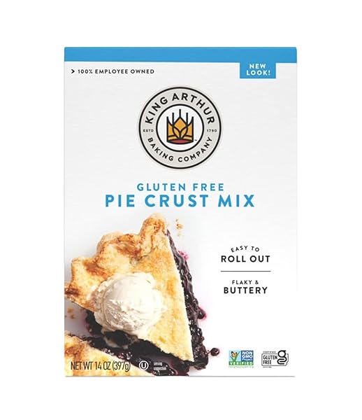 KING ARTHUR FLOUR GLUTEN FREE PIE CRUST MIX, PACKAGING MAY VARY, 14 OZ