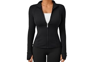 Trendy Queen Womens Lightweight Zip Up Jackets 2025 Athletic Hoodies Fall Gym Shirts Running Workout Clothes with Pocket