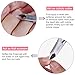 Cuticle Nipper, ROSENICE Cuticle Cutter with Cuticle Pusher Professional Grade Stainless Steel for Fingernails