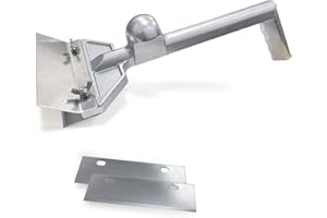 Griplus Grill Scrapers with Replacement Blades and Small Slant Edge Grill Scraper,Heavy Duty Casting Commercial Griddle Scraper for Restaurants, Bars, Diners, Outdoor Grill Cleaning