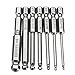 Toolcool Broppe 7pcs Metric 2MM 2.5MM 3MM 4MM 5MM 6MM 8MM Magnetic Ball End Hex Screwdriver Bits Set 1/4 Inch Hex Shank 65MM Length primary