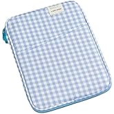 Donloise 11-13Inch Cute Puffy Laptop Sleeve Fairycore Carrying Laptop Bag Cover Kawaii Tablet Liner Pouch Cottagecore Office Accessories (13inch,Blue)