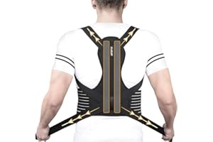 Aollop Posture Corrector for Women and Men, Adjustable Posture Back Brace for Upper and Lower Back Pain Relief - Scoliosis, Hump, Hunchback, Thoracic, Spine Corrector (M, 27'-48')