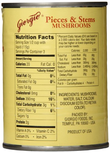 Giorgio Mushroom Pieces & Stems - Image 2