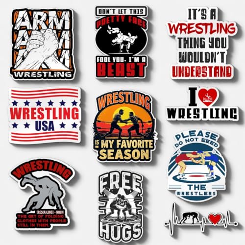 Wrestling Stickers 10 Pack Vinyl Decals
