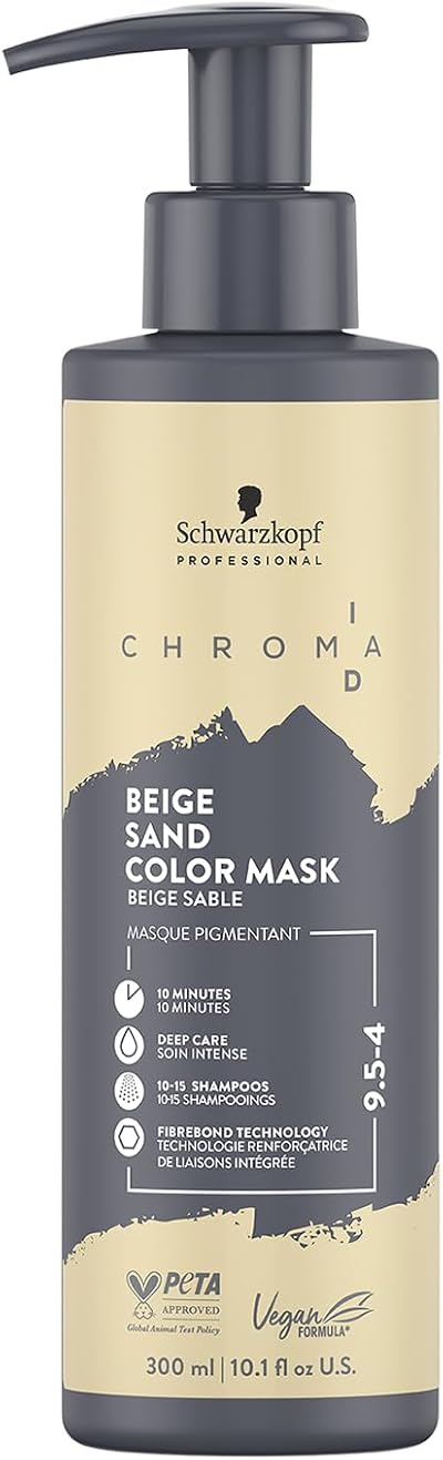 Schwarzkopf Professional CHROMA ID Bonding Color Mask 9,5-4 Beige Sand 300 ml