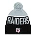 New Era Oakland Raiders Nfl Knit Beanie Black One Size