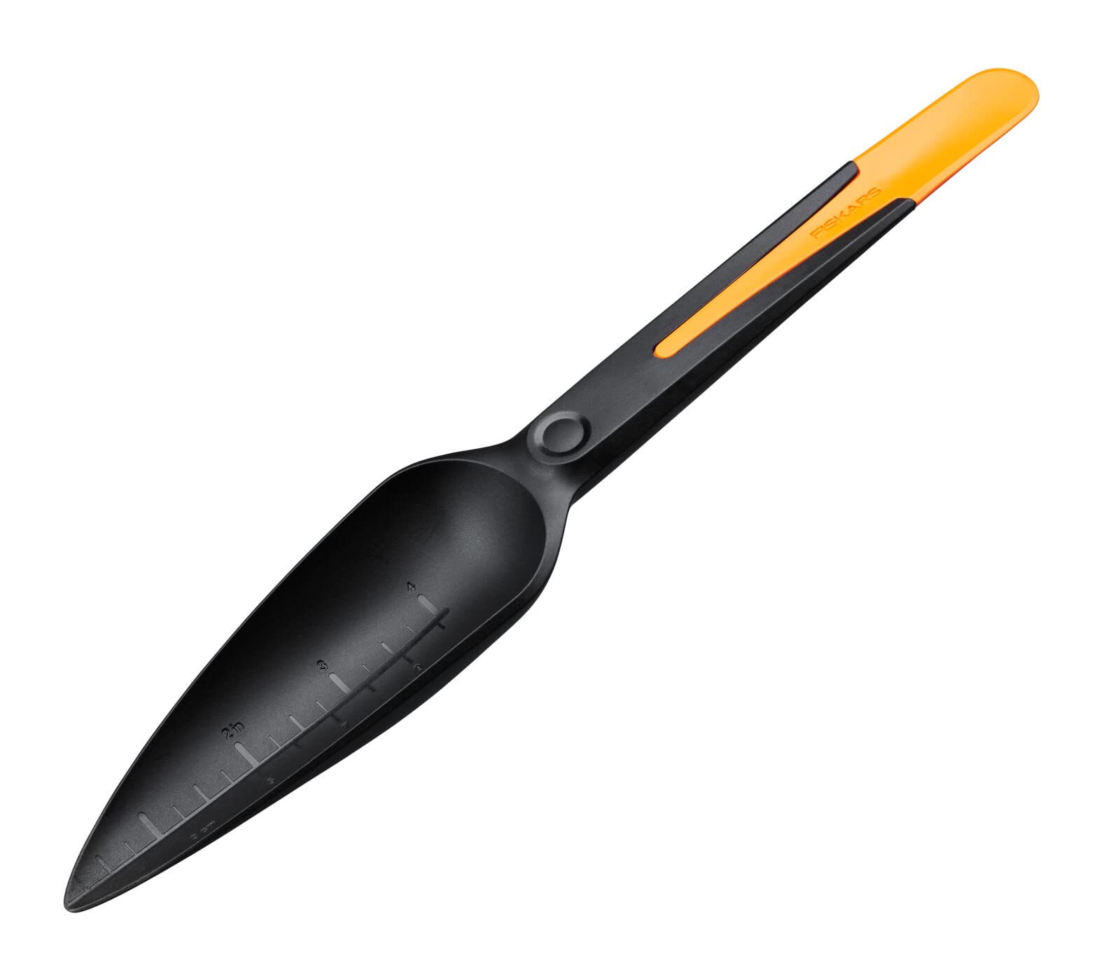 Fiskars Seed Plant Trowel, Solid, Length: 29.8 cm, Weight: 27 g, Plastic, Black/Orange, 1057641