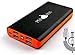 PERFICUS PURE20K Portable Power Bank - 20000mAh External Battery Charger Pack - Fast Charging - 4 USB - Compatible with iPhone, Samsung Galaxy & Other Devices - 2-in-1 Premium Cable