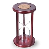 Empty Hourglass Sand Timer, Wooden Frame Without Sand