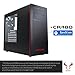 RIOTORO Mid Tower Gaming Case with Clear Window Panel, Full ATX Support, 120mm Case Fans, and Seven Internal Drive Bays [CR480]