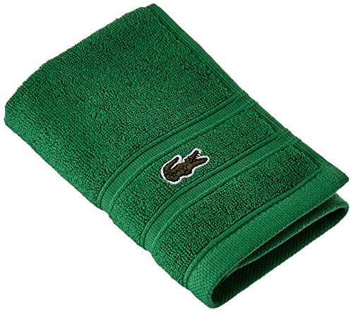Lacoste Croc Wash Towel, One Size, Glade