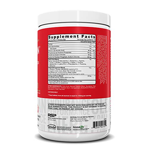 RSP Aminolean Amino Energy, Fat Burner, Pre Workout, Amino Acids and
