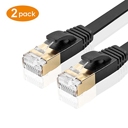 Buy Cable, PLUSPOE CAT7 Double Shielded 10 Gigabit 600MHz