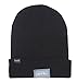 Trasfit Unisex 5 LED Knitted Beanie Hat for Camping, Grilling, Auto Repair, Jogging, Walking, or Handyman Working, Hands Free Led Beanie Cap (BLACK)