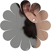 Allereyae Vintage Moonstone Stud Earrings Tiny Moonstone Earrings Crystal Moonstone Earrings Opal Dot Stud Earrings Jewelry for Women