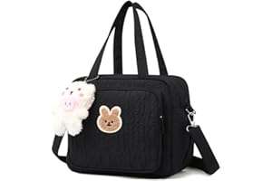 hibear Baby Diaper Bag,Small Diaper Bag Tote Crossbody Diaper Bag Cute Quilted Diaper Bag Baby Travel Shoulder Bag with Strap