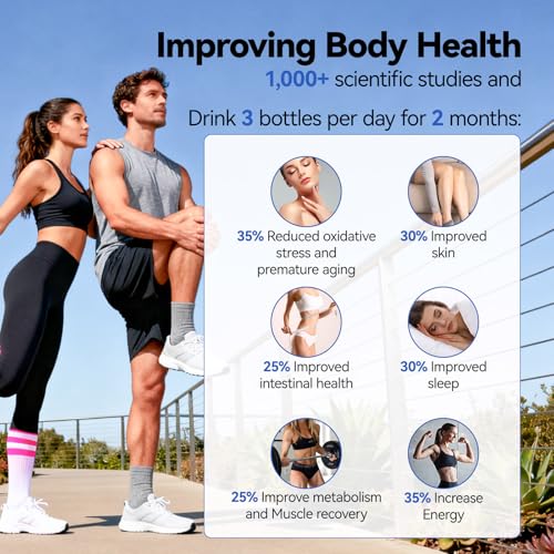 OEOP Hydrogen Water Bottle, 2200PPB in 3 Mins Hydrogen Water Generator, SPE PEM Technology, 14oz Portable Hydro Water Machine for Home, Travel, Gym | Best Health Gift for Family & Friends