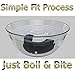 whistlekick Martial Arts Mouthguard and Case - Martial Arts Mouth Guard and Case Set (White Holder and Clear Mouth Guard) One Size Fits All MMA Mouthguard Boxing Mouth Guard Adults and Children