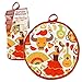 Tortilla Warmer 10”- Insulated, Microwaveable Fabric Pouch by Cameron’s Products- Keeps Tortillas Heated for up to One Hour (Fiesta Design)