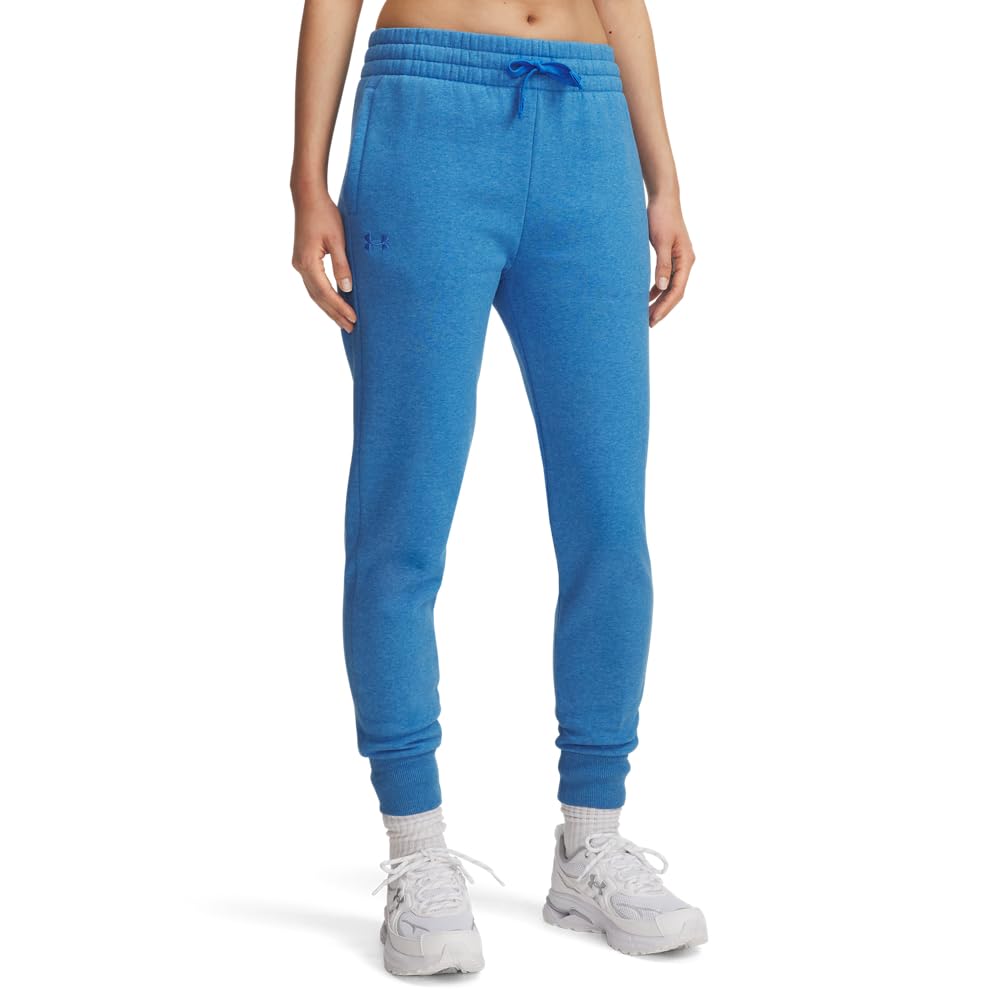 Under Armour Women's Rival Fleece Joggers, (402) Blue Atlantis Light Heather / / Blue Atlantis, 4X-Large Tall Image
