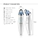 Bestidy Comedo Suction Microdermabrasion Diamond Machine, Electric Facial Pore Cleanser Nose Blackhead Cleaner Acne Remover Rechargeable Skin Peeling Cleaner Vacuum Extraction Tool (White)