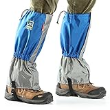 AOTU Outdoor Waterproof Windproof Gaiters Leg Protection Guard Skiing Hiking Climbing Mountaineering, Blue