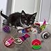 RIO Direct Cat Toys Kitten Toys Variety Pack - Cat Tunnel, Interactive Feather Toy, Cat Feather Teaser Wand, Fluffy Mouse, Crinkle Balls and Bells - 20 Pack Gift Set for Cat, Puppy, Kitty