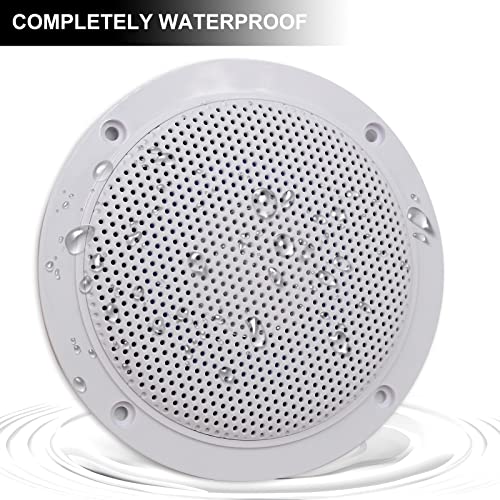 Herdio 4 Inches 320W Ceiling Bluetooth Speakers, 2 Way Flush Mount
