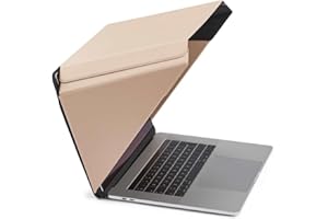 Philbert Danish Design 4-in-1 Laptop Sun Shade Lux Hood - Screen Shade, Privacy, Heat Protection, Contrast Enhancement - Fits 15"-16” Laptops, Self-Standing Cover with Pocket - Beige