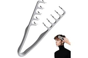 CALORPET Texturizing Comb, 2026 Men's Texture Styling Comb, Men's Volumizing Texture Tool, Maximum Root Lift Tool, ABS Plastic Non-Slip Textured Handle (Gray)