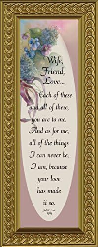 Wife, Romantic Gifts for Wife, Romantic Picture Frame, 3x8 4411