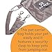 Monkey Mat - Fur-EEZ Pet Sling Carrier | Ultra Portable and Hands-Free Sling - Attached Small Pouch, Collar Latch, and Loop for Dogs, Cats, Bunnies Under 12 lbs