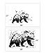 DNVEN DIY 48 inches x 27 inches Big Bear Mountain Forests Silhouette Animals Wall Stickers Decals Decorations for Children Nursery Kids Room