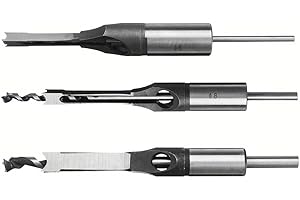 6/8/12.5mm HSS Square Hole Drill Bit Auger Bit Steel Mortising Drilling Craving Woodworking Tools (12.5mm)