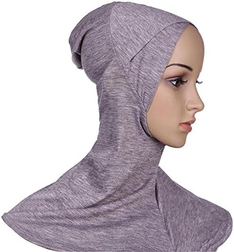 Cradlebeauty Muslim Women Cotton Full Cover Hijab Long Scarf Islamic Head Wear Hat - Grey