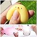 Outee Mochi Animal Squishies Toys, 12 Pcs Soft Squishies Rabbit Mochi Squishies Stretchy Sheep Squishies Toys Squeeze Animals Kawaii Squishies Stretchy Animal Toys Mini Squishies Random Color
