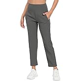 HDE Women's Travel Pants High Waist Stretch Work Golf Hiking Pant with Pockets