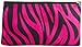 World Traveler Pink Black Zebra Makeup Brush Bag 10-inch