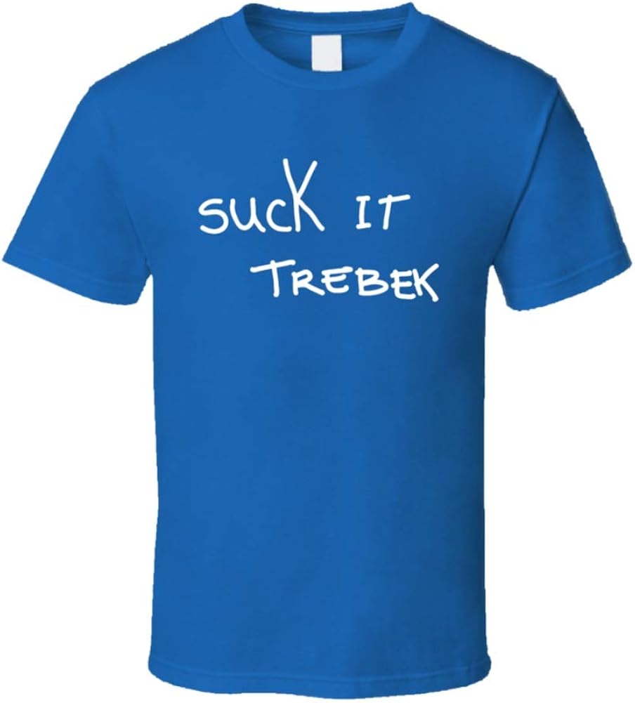 Drip Cartel Suck It Trebek Funny Jeopardy T Shirt 2XL Royal