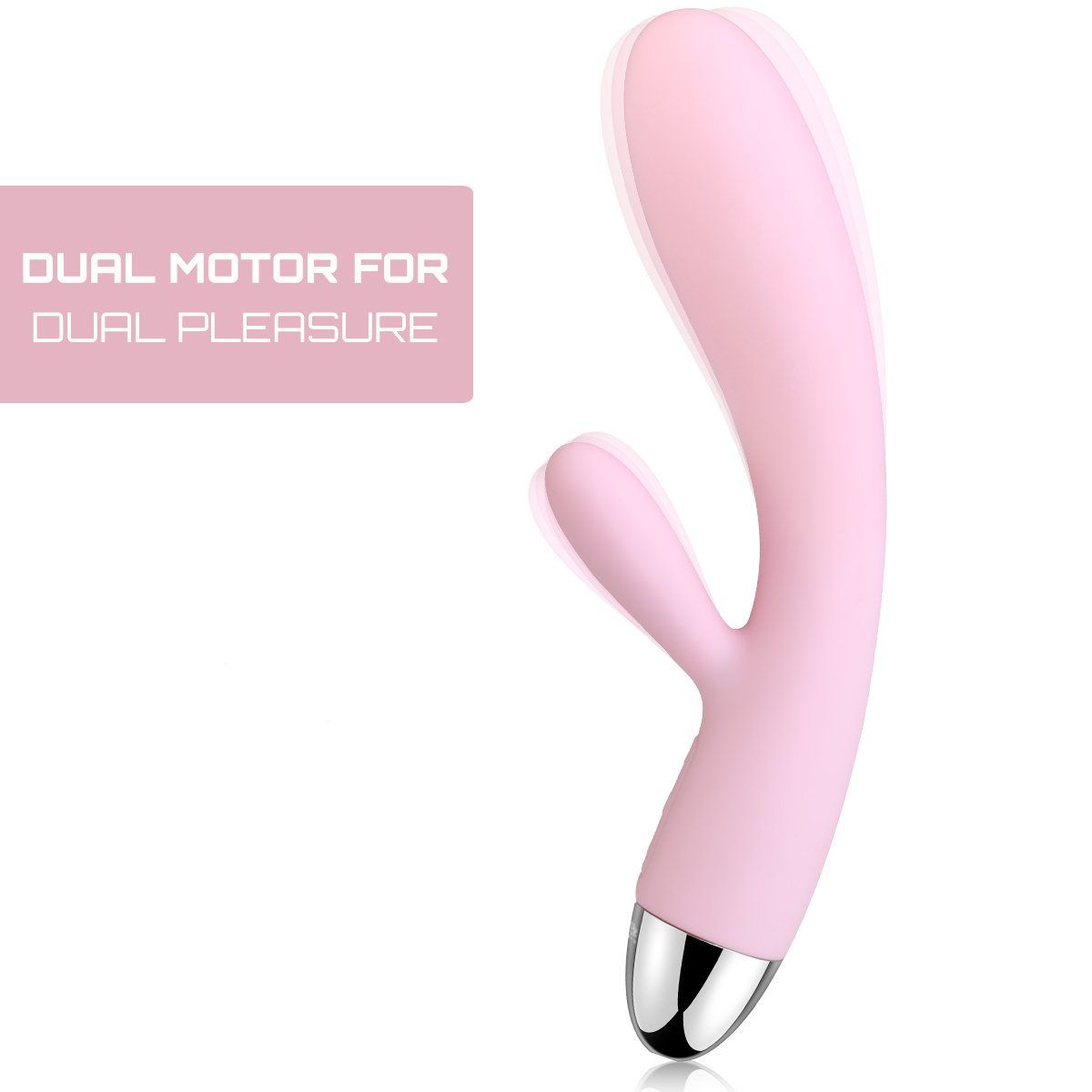 SVAKOM Cherry Rechargeable 100% Waterproof Rabbit G-spot Clitoral Vibrators with 6 vibration Modes Stimulators Dildos Wand Massagers for Women