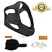 Improved Anti Snoring Chin Strap for Jaw. New Perforated Design Makes It More Breathable. Includes Bonus Eye Mask and Nose Vents for Ultimate Chin Supporter Sleep System. Stops Snoring Instantly