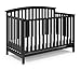 Graco Freeport 4-in-1 Convertible Crib, Black, Easily Converts to Toddler Bed Day Bed or Full Bed, Three Position Adjustable Height Mattress, Some Assembly Required (Mattress Not Included)