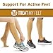 Knee High Compression Socks for Women & Men, 15-20 mmHg - Edema Pain Relief - Nurse, Travel, Pregnancy & Running - Lightweight Graduated Nursing Sock - Compression Stockings for Women, Beige L