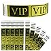 Goldistock Event Wristbands VIP Deluxe Metallic Gold 500 Count | ¾” Arm Bands | Paper-Like Party Armbands | Wrist Bands